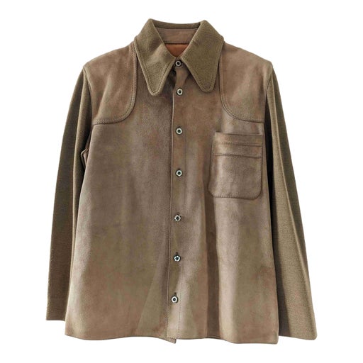 Suede and mesh jacket