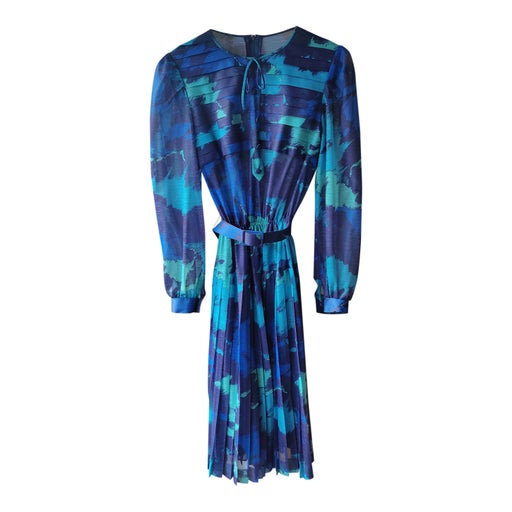70's pleated dress