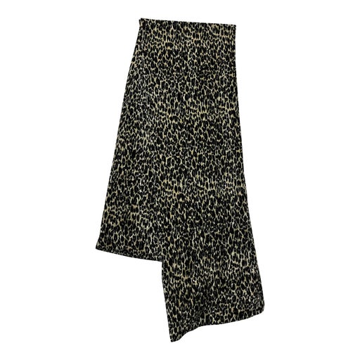 Leopard velvet scarf