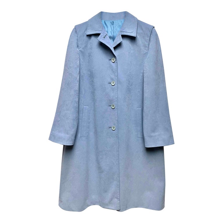 Suedette trench coat