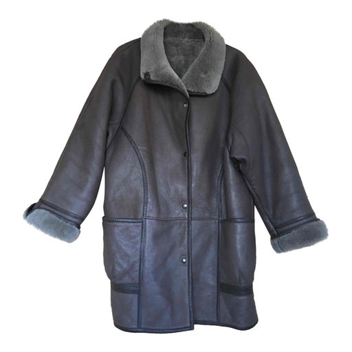 Manteau en peau lainée