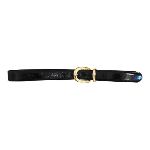 Patent leather belt