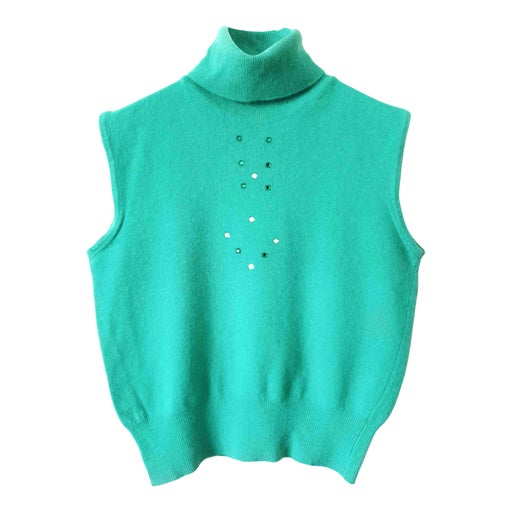 Pull col roulé sans manche