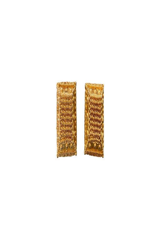 Plated brass earrings