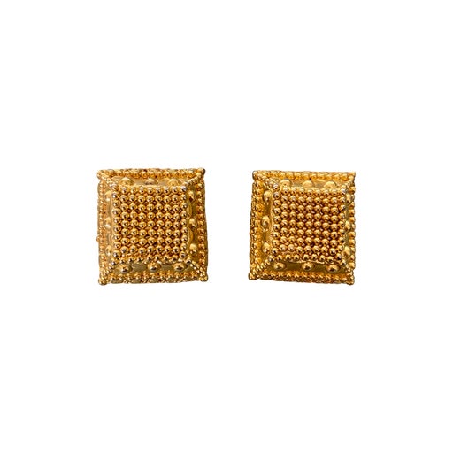 Boucles d’oreilles en laiton plaqué