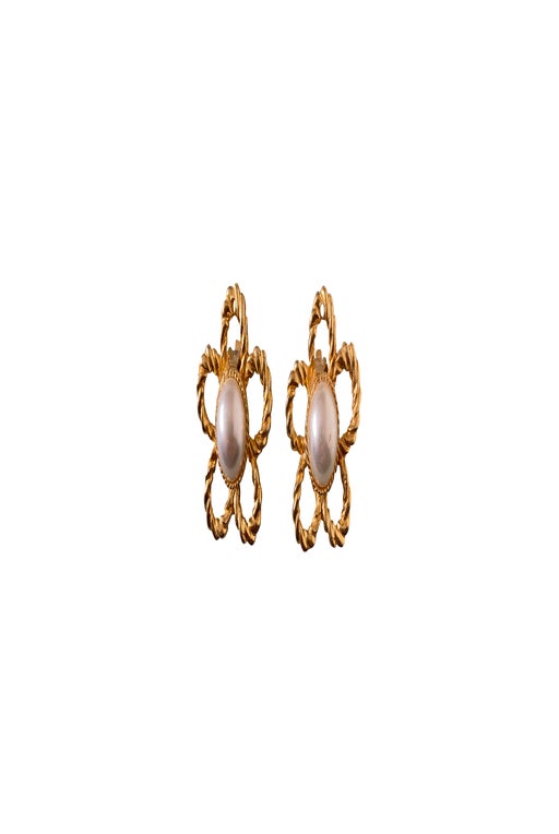 Plated brass earrings