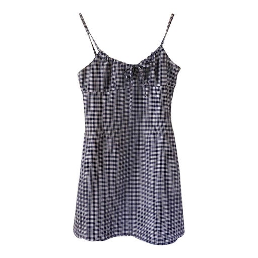 Gingham mini dress