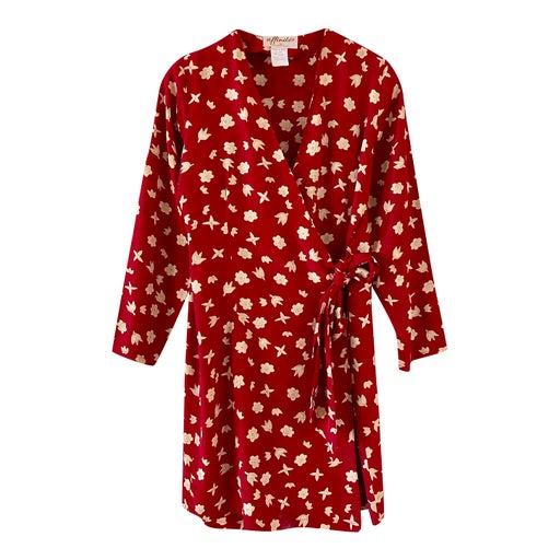 Robe portefeuille à fleurs