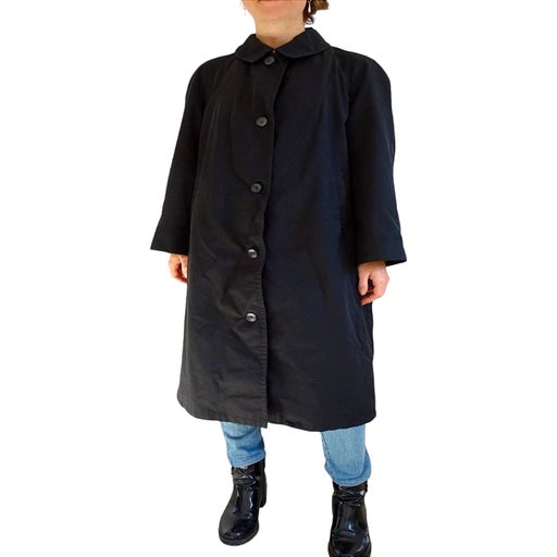 black trench coat