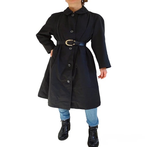 black trench coat