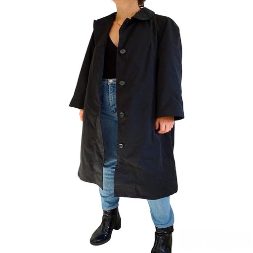 black trench coat