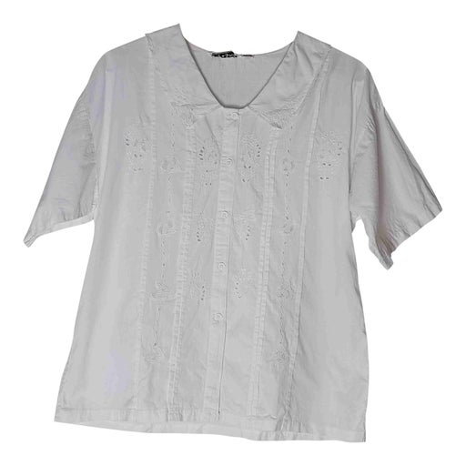 Embroidered cotton blouse