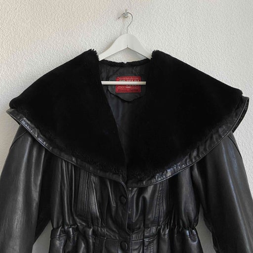 Black leather jacket