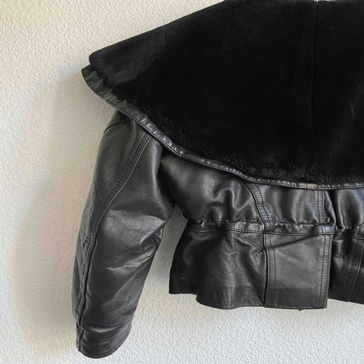 Black leather jacket