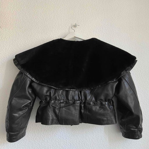 Black leather jacket