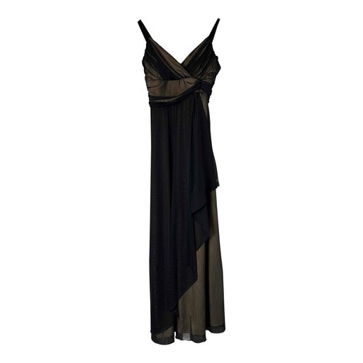 Robe longue drapée