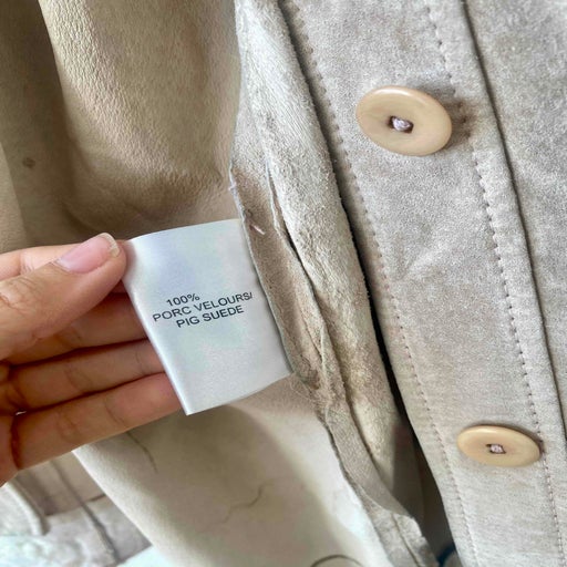 Suede safari jacket