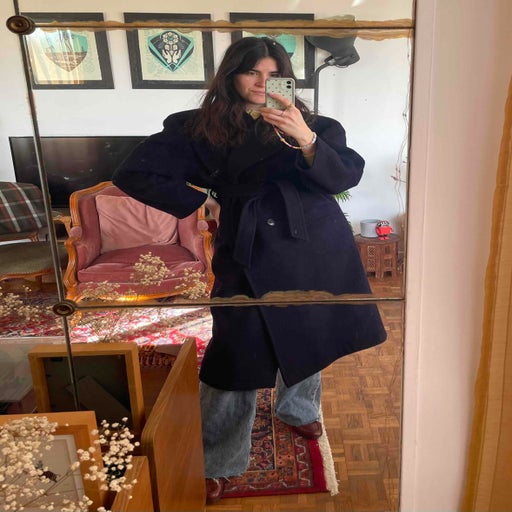 Wool and cashmere coat