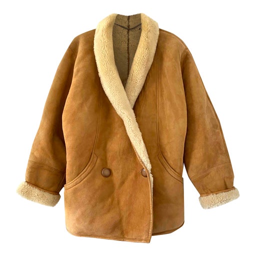 Manteau en peau lainée