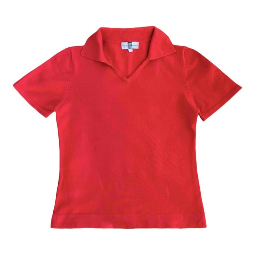 Knit polo shirt