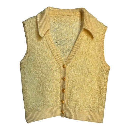 Yellow sleeveless vest
