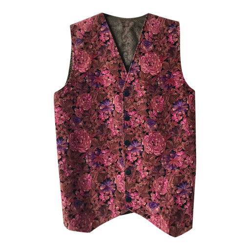 Sleeveless velvet vest