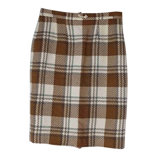 Straight wool skirt