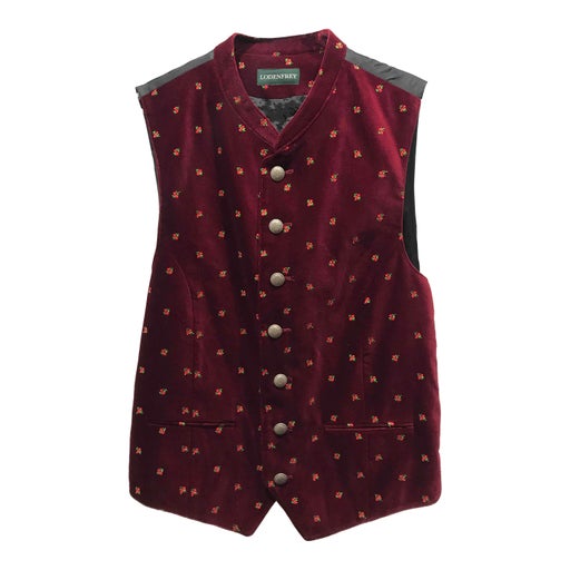 Sleeveless velvet vest