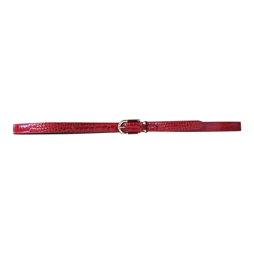 Thin leather belt