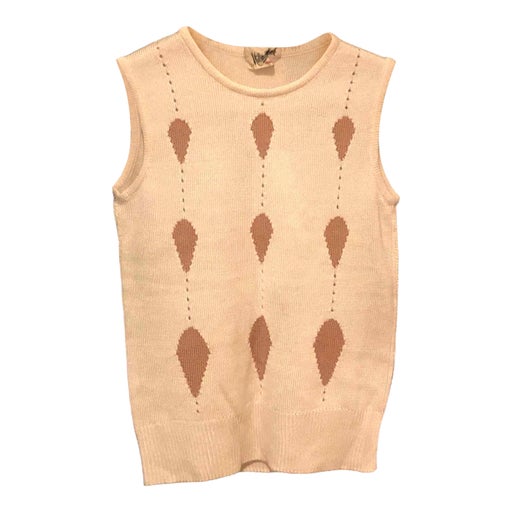 Pull sans manche en coton