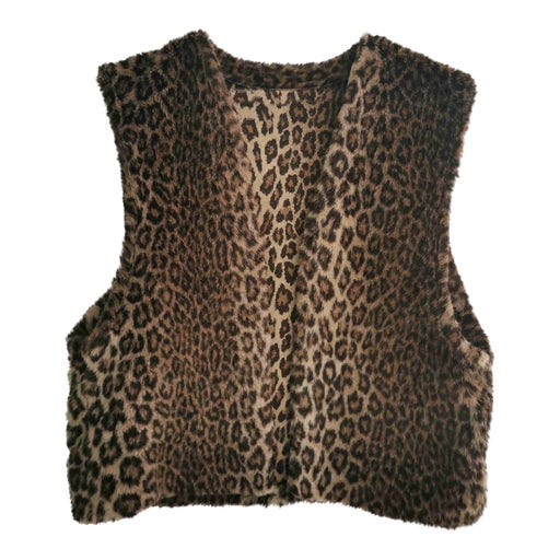 Leopard sleeveless vest