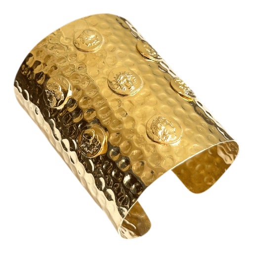 Golden brass cuff