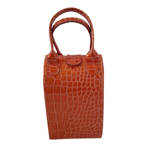 Grained leather mini bag