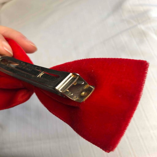 Velvet barrette