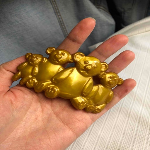 Bear hair clip