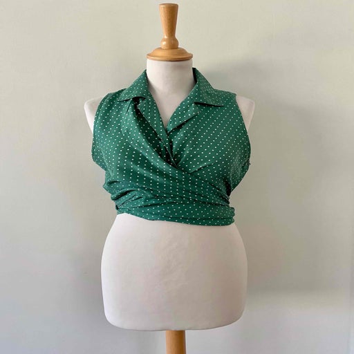 Silk tie top