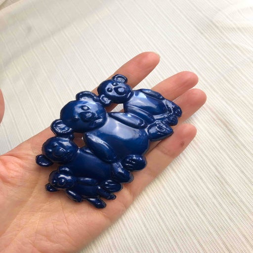 Bear hair clip