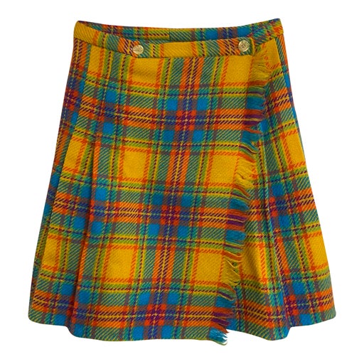 Wool wrap skirt