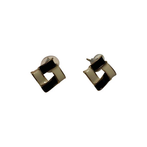 Two-tone earrings