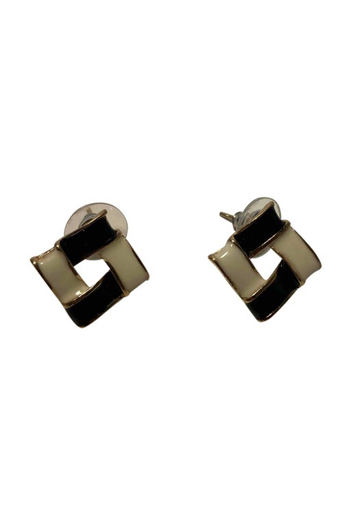 Two-tone earrings