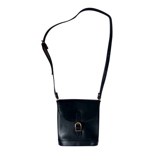 Leather bucket bag