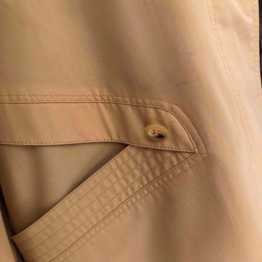 Pastel yellow trench coat