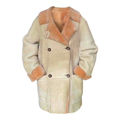Manteau en peau lainée