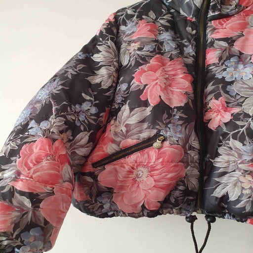 Floral puffer jacket