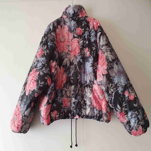 Floral puffer jacket