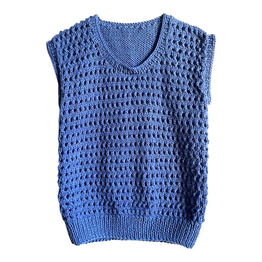 Pull sans manche en laine