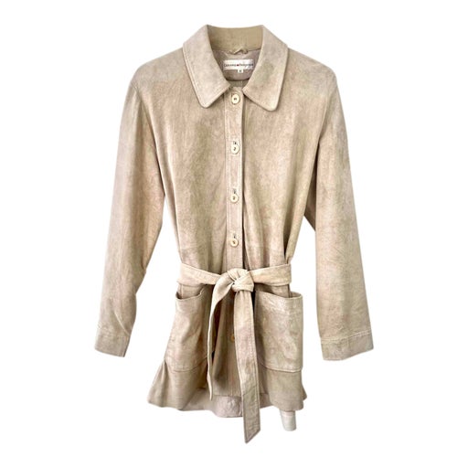 Suede safari jacket