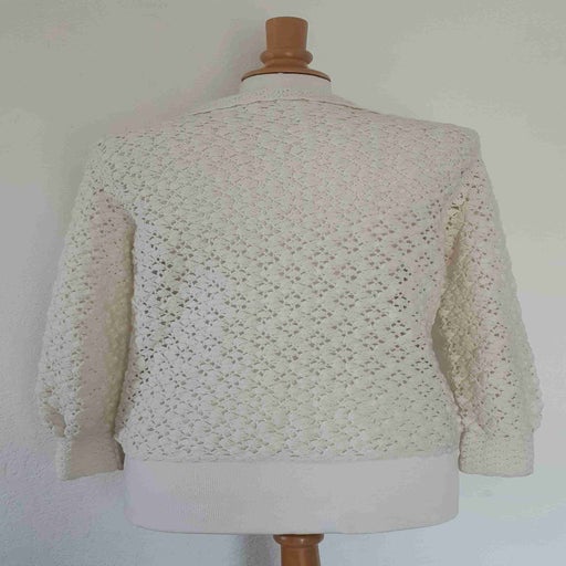 Crochet wool cardigan