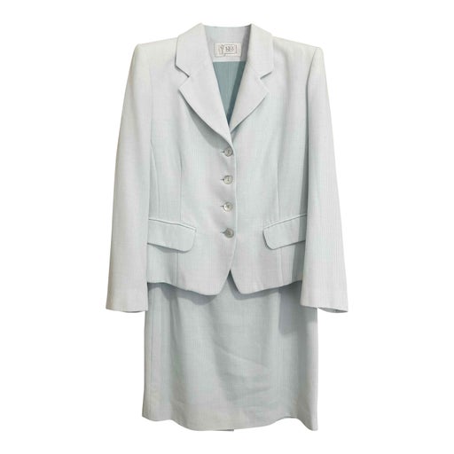 Gingham skirt suit set