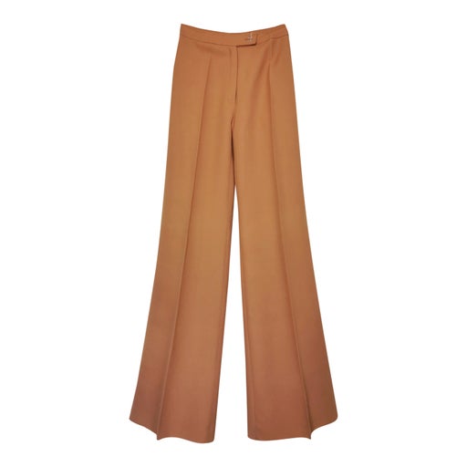Pantalon en coton et laine